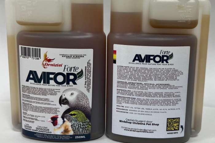 nieuw - avifor forte 250ml - ornizin - voor alle vogels - goed v